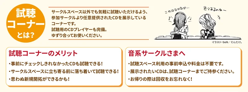 試聴コーナー案内